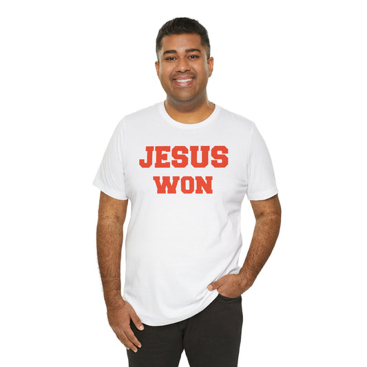 Buckeye Bucks Jesus Won Unisex Jersey Short Sleeve Tee