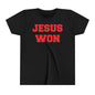 Wadsworth Grizzlies Jesus Won Youth Short Sleeve Tee