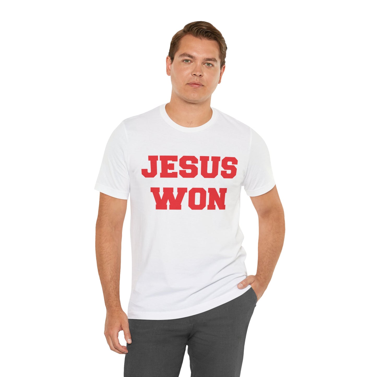 Wadsworth Grizzlies Jesus Won Unisex Jersey Short Sleeve Tee