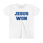 Brunswick Blue Devils Jesus Won Youth Short Sleeve Tee