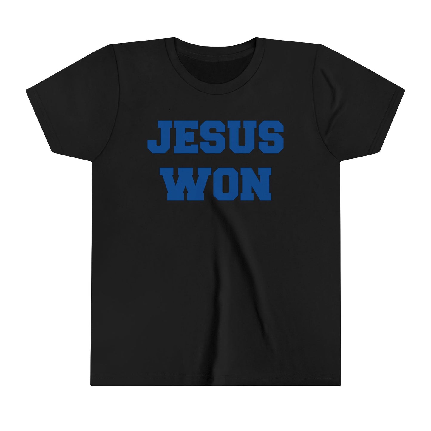 Brunswick Blue Devils Jesus Won Youth Short Sleeve Tee