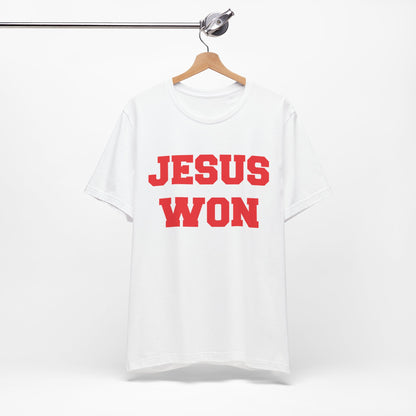 Wadsworth Grizzlies Jesus Won Unisex Jersey Short Sleeve Tee