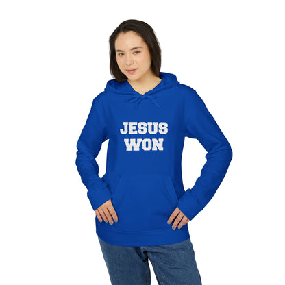 Jesus Won Adidas Unisex Fleece Hoodie