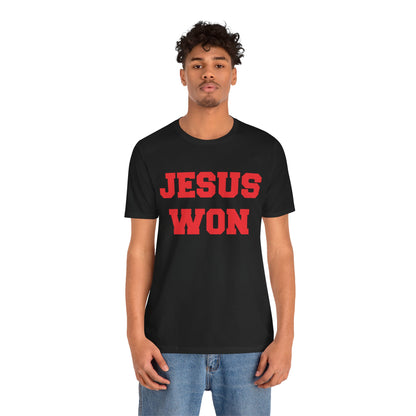 Wadsworth Grizzlies Jesus Won Unisex Jersey Short Sleeve Tee